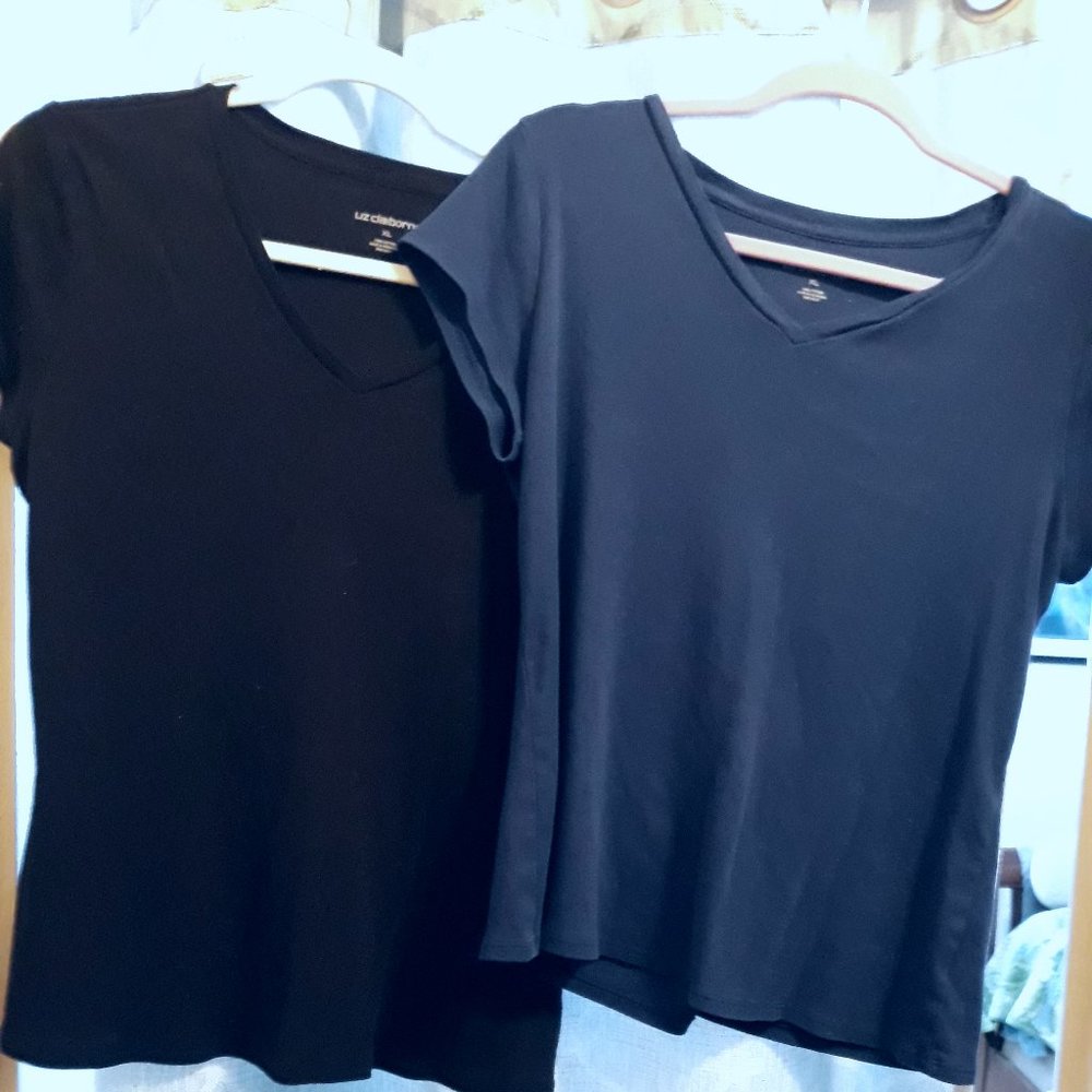 XL Liz Claiborne Women's Tee - Set of 2